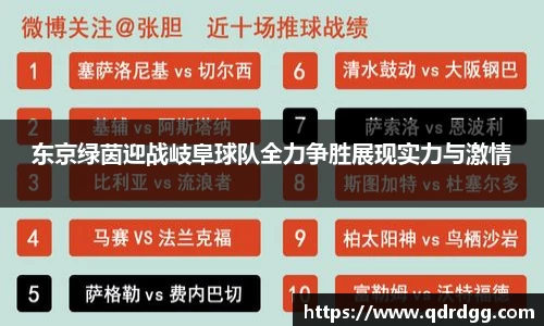 东京绿茵迎战岐阜球队全力争胜展现实力与激情